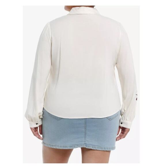 Thorn & Fable Frog & Mushroom Long Sleeve Shirt Size M Butterfly Coquette Kawaii - Picture 3 of 11